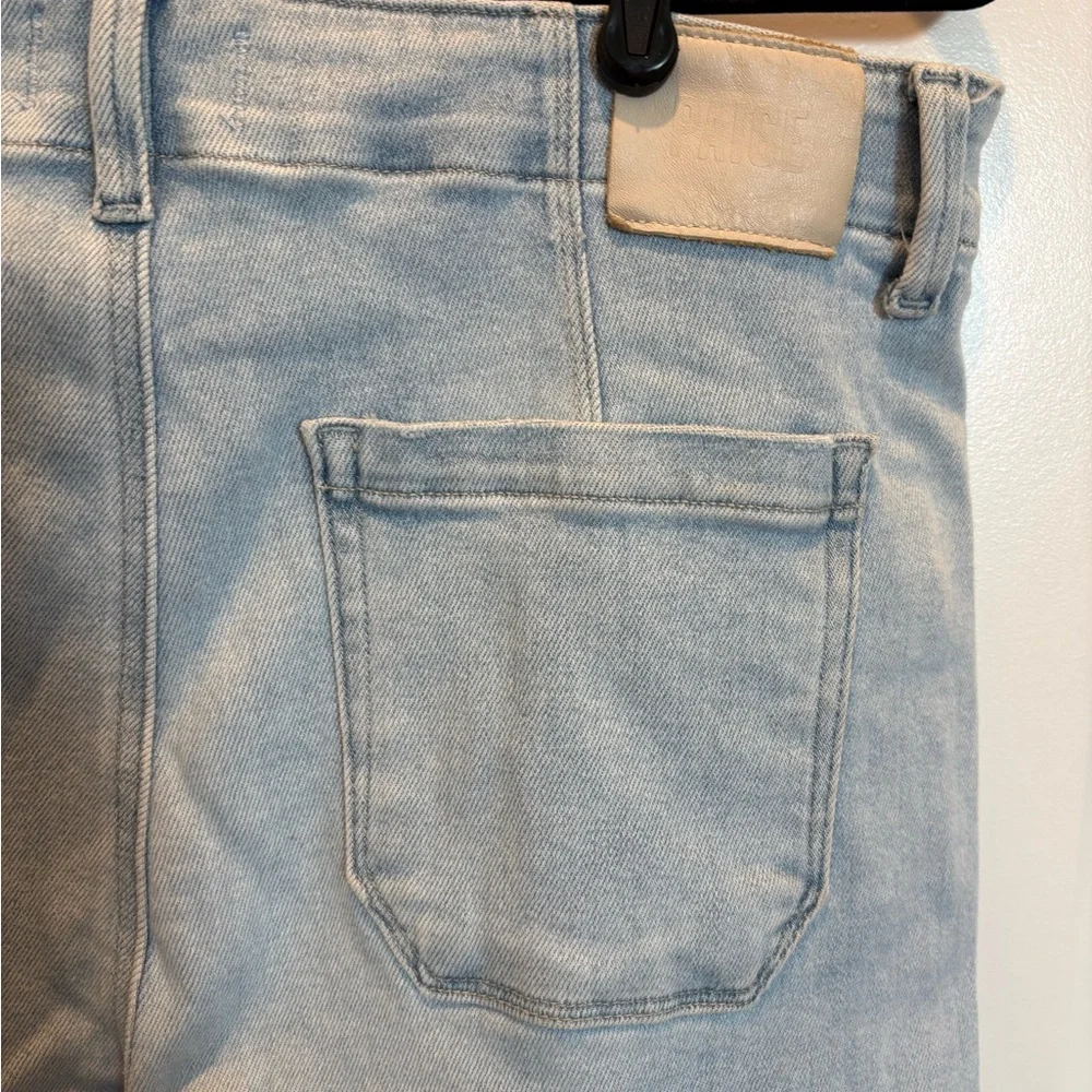 PAIGE Anessa High-Rise Wide Leg Women’s Jeans in Suki Distressed - Size 32P - Picture 13 of 15